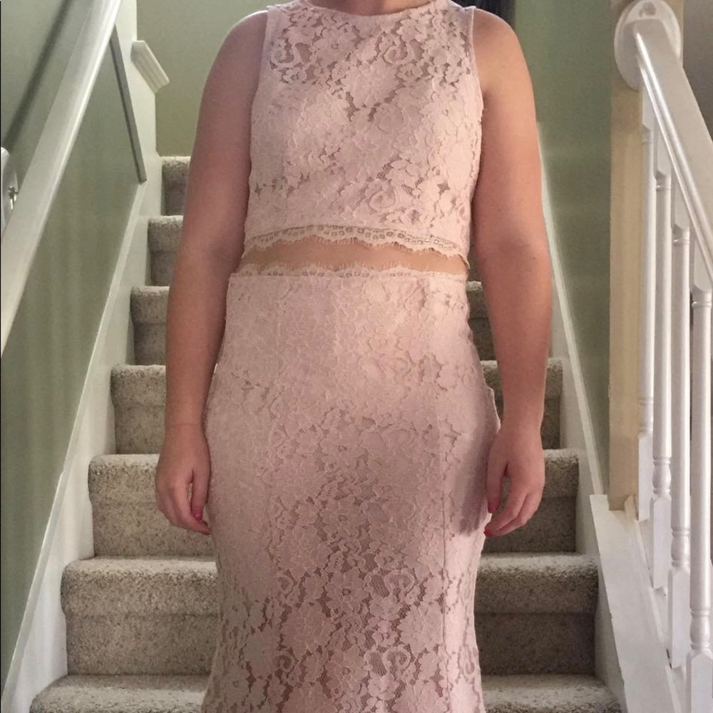 LONG 2 PIECE HOMECOMING DRESS‼️